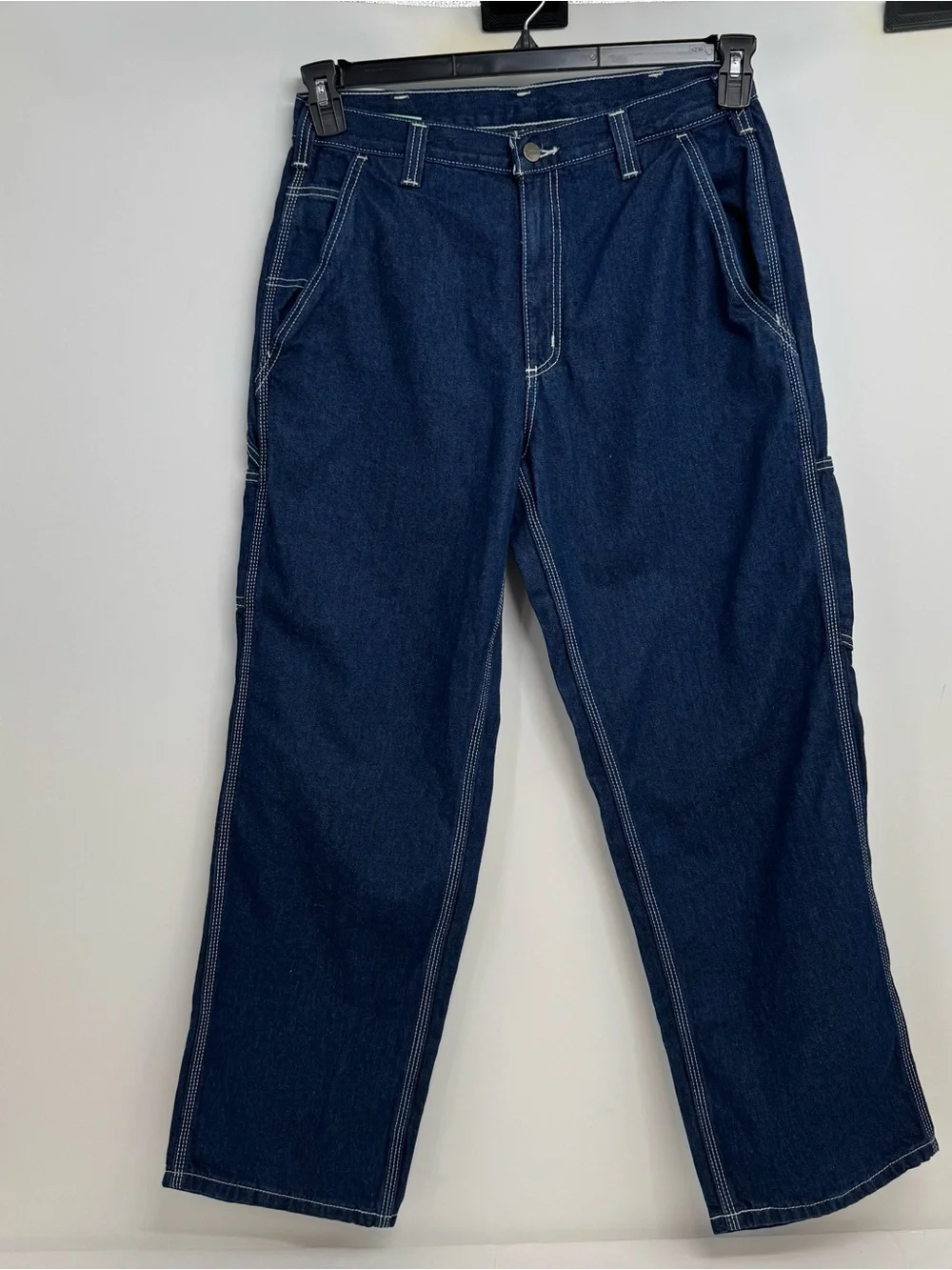NWT Carhartt 382-83 Dungaree Fit Utility Jeans Relaxed Men's 32 X 30 Denim Loose